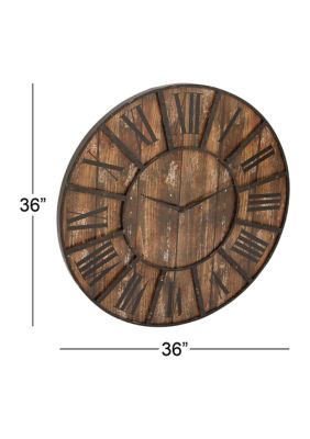 Farmhouse Wooden Wall Clock