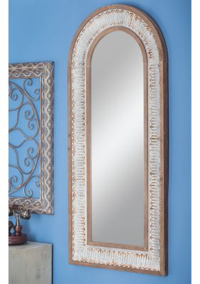 Farmhouse Wooden Wall Mirror