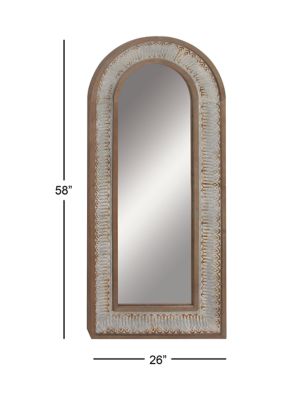 Farmhouse Wooden Wall Mirror