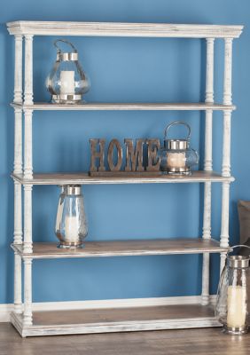 Farmhouse Wooden Shelving Unit