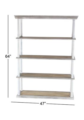 Farmhouse Wooden Shelving Unit