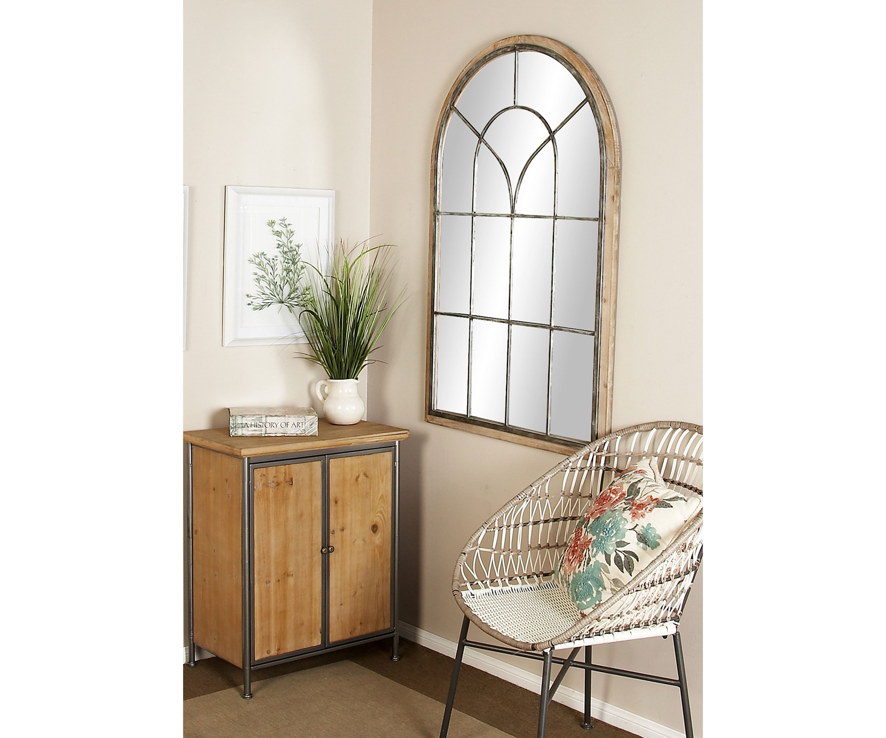Farmhouse Metal Wall Mirror
