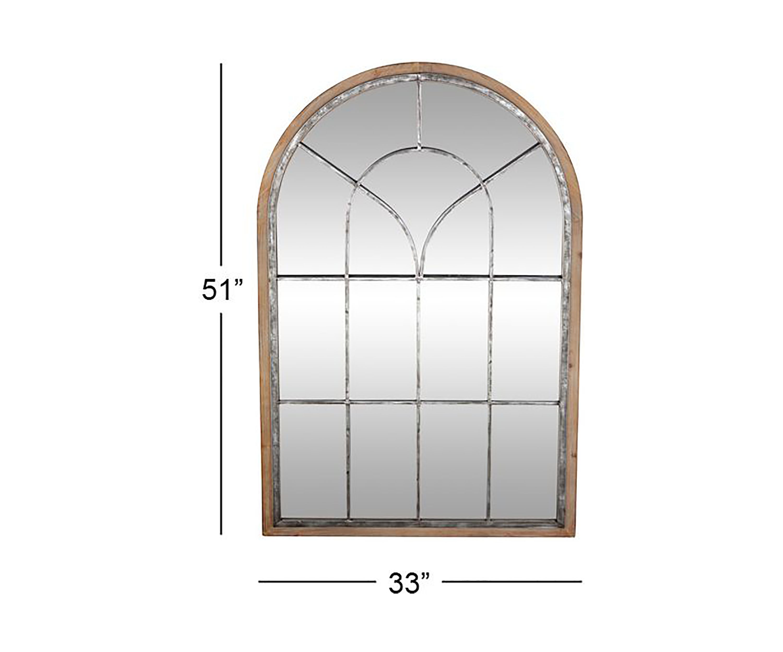 Farmhouse Metal Wall Mirror