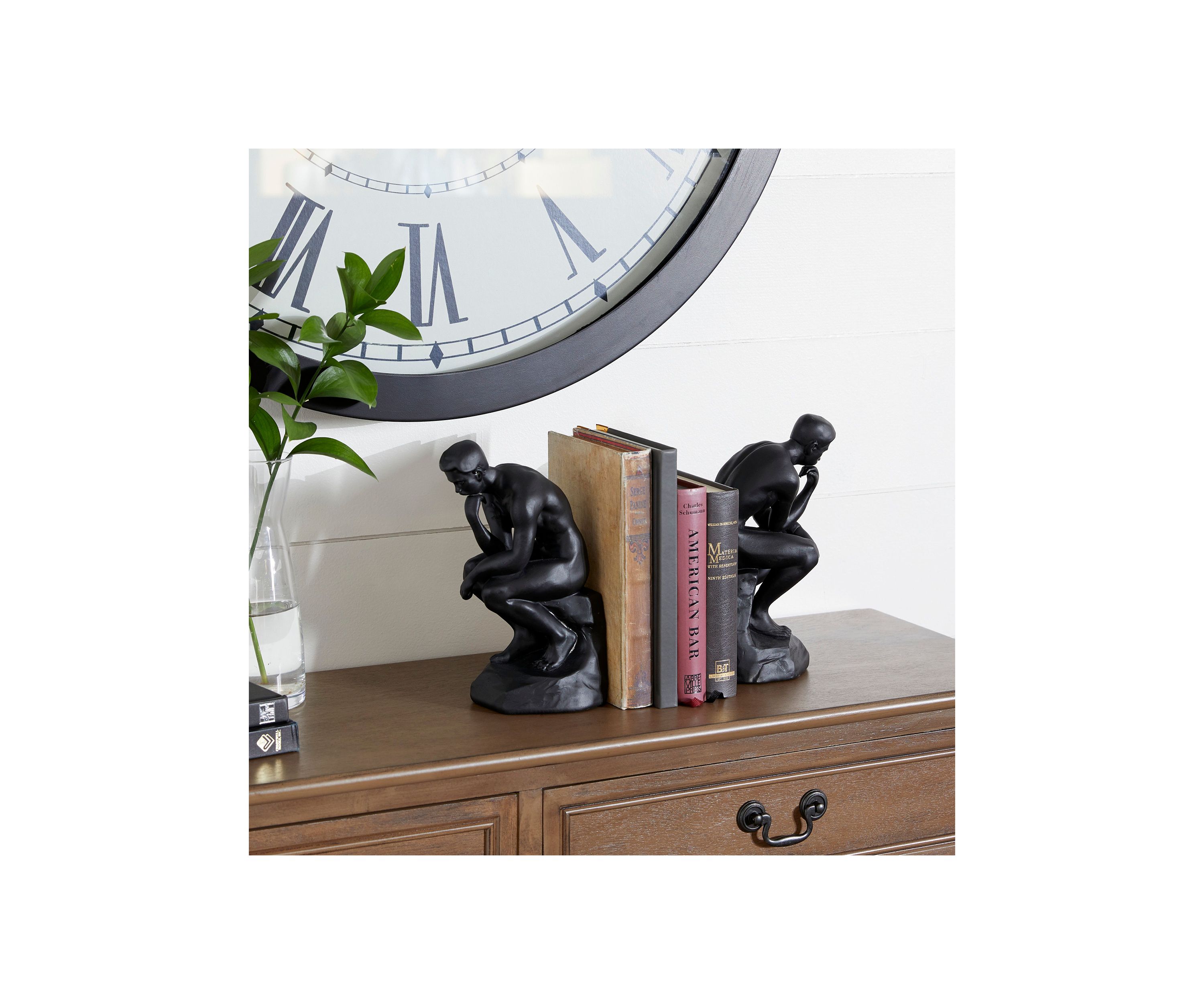 Vintage Polystone Bookends - Set of 2