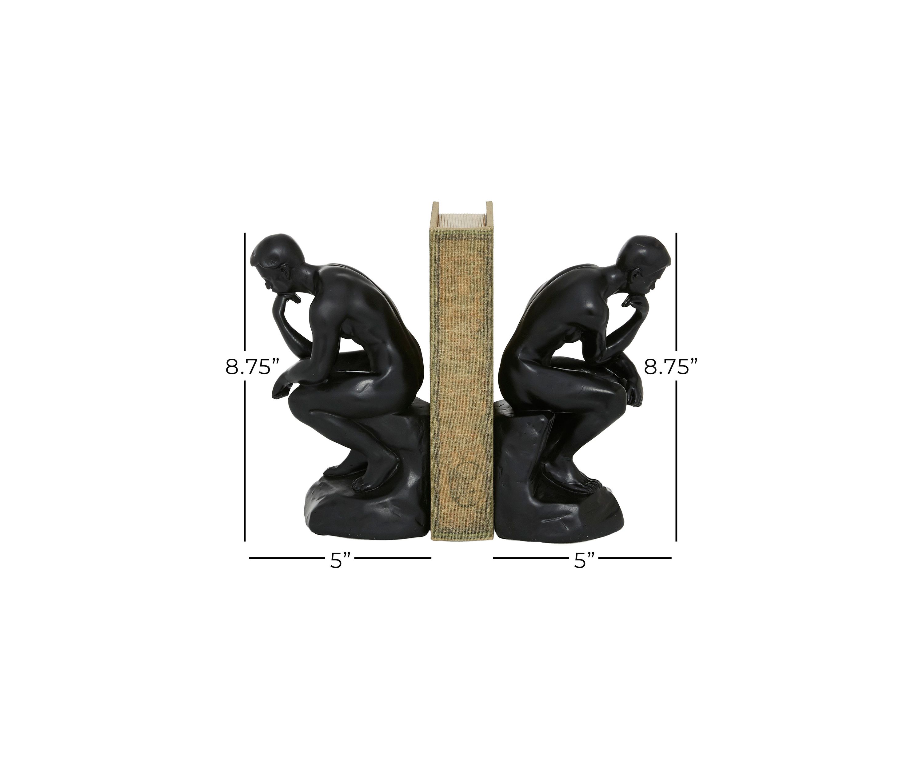 Vintage Polystone Bookends - Set of 2