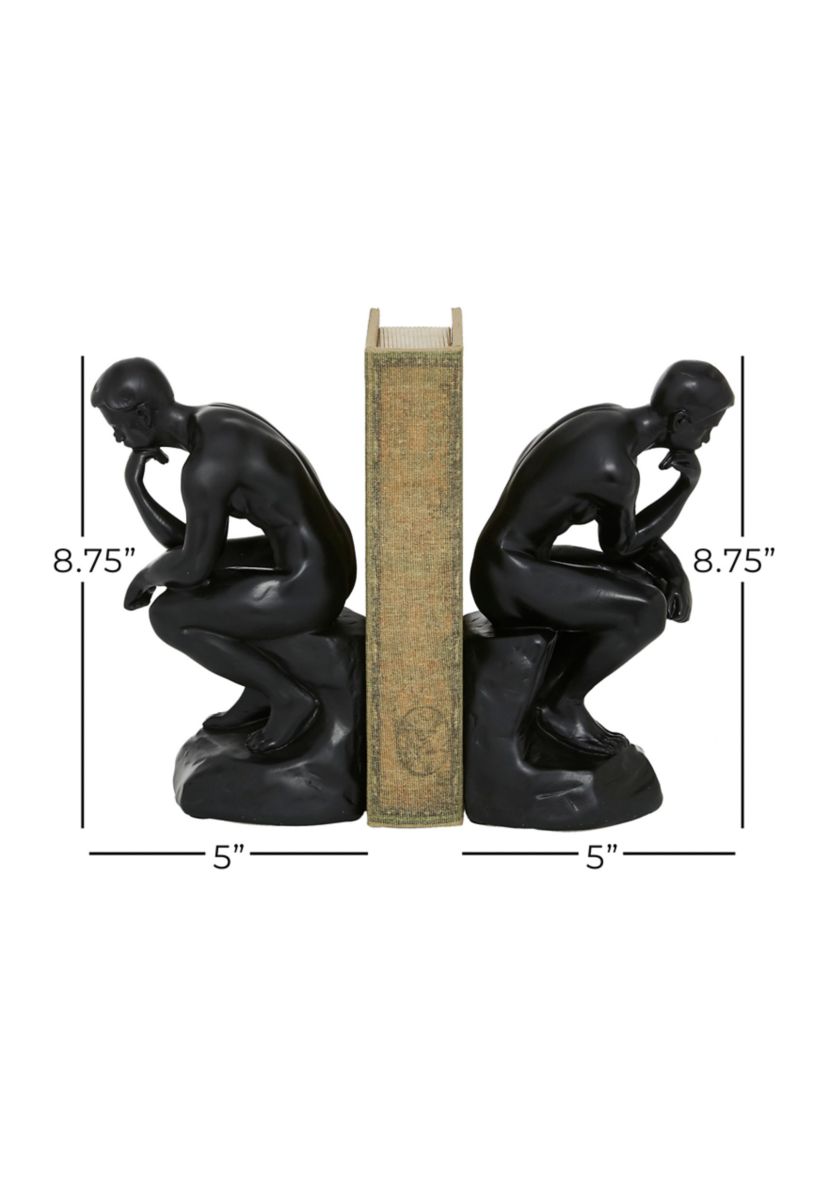 Vintage Polystone Bookends - Set of 2
