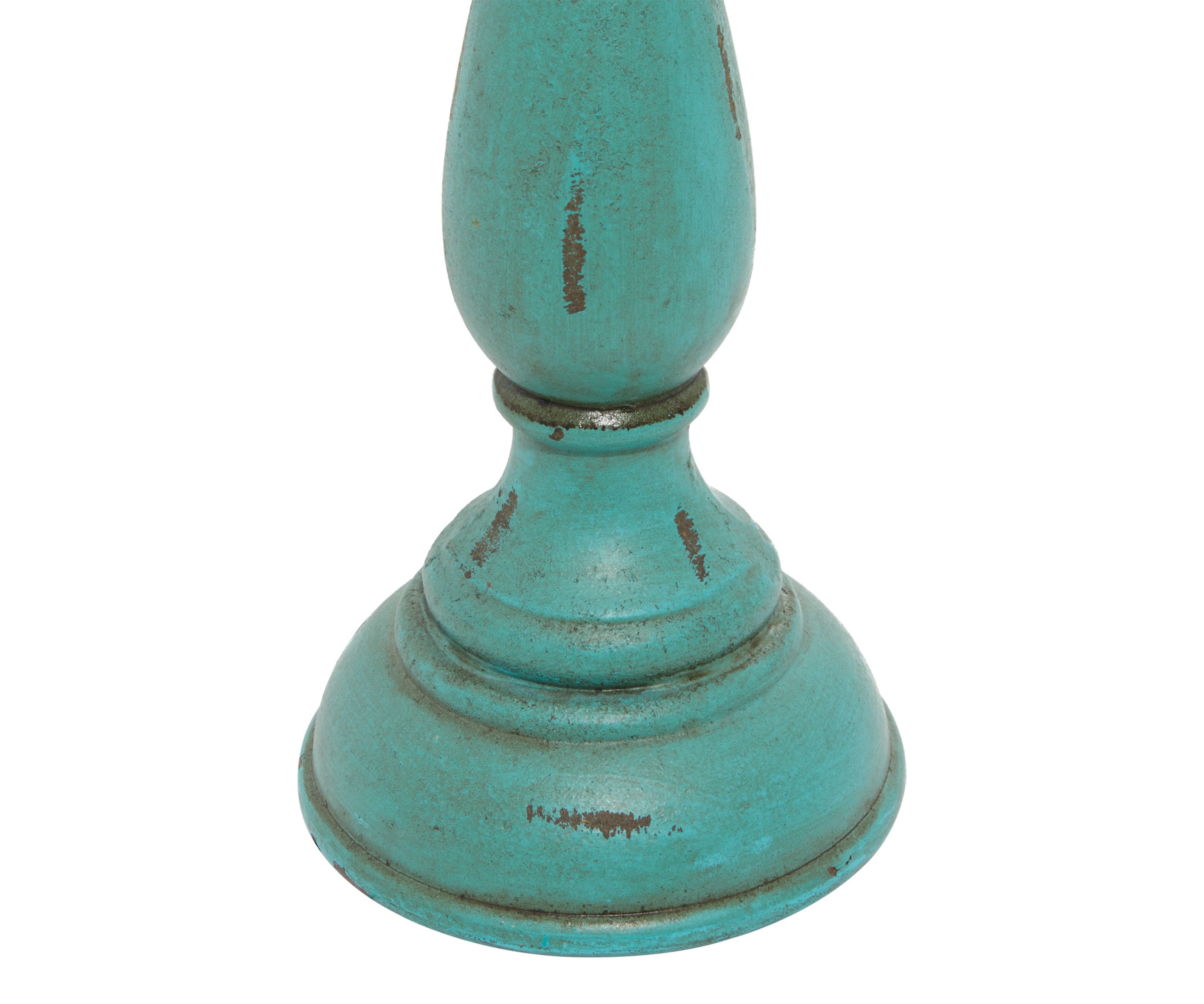 Traditional Wooden Candle Holder - Set of 3