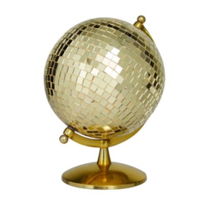 Glam Stainless Steel Metal Globe