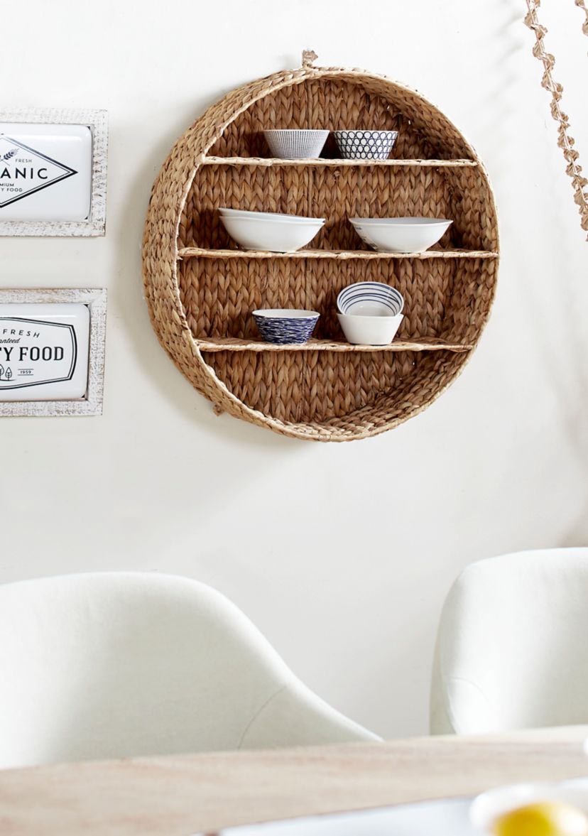 Coastal Dried Plant Wall Shelf