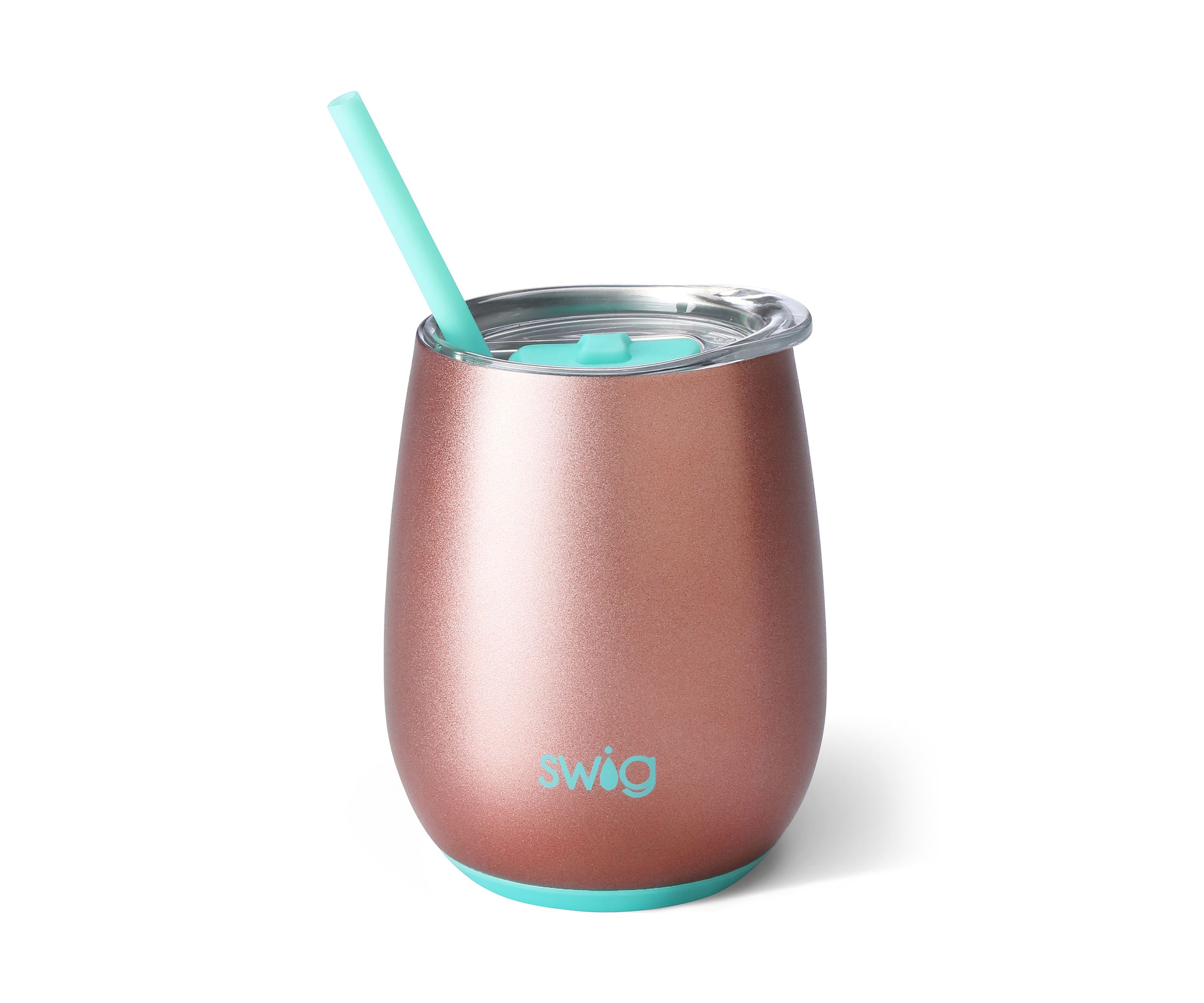 14 Ounce Stemless Wine Glass- Rose Gold 