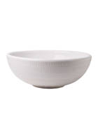 	  Large Ceramic Bowl with Embossed Design 