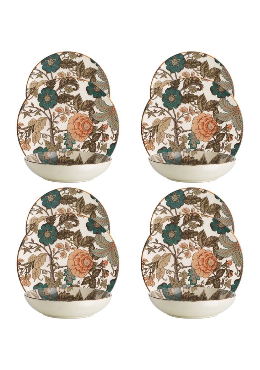 Amadora Garden Floral 12-Piece Dinnerware Set