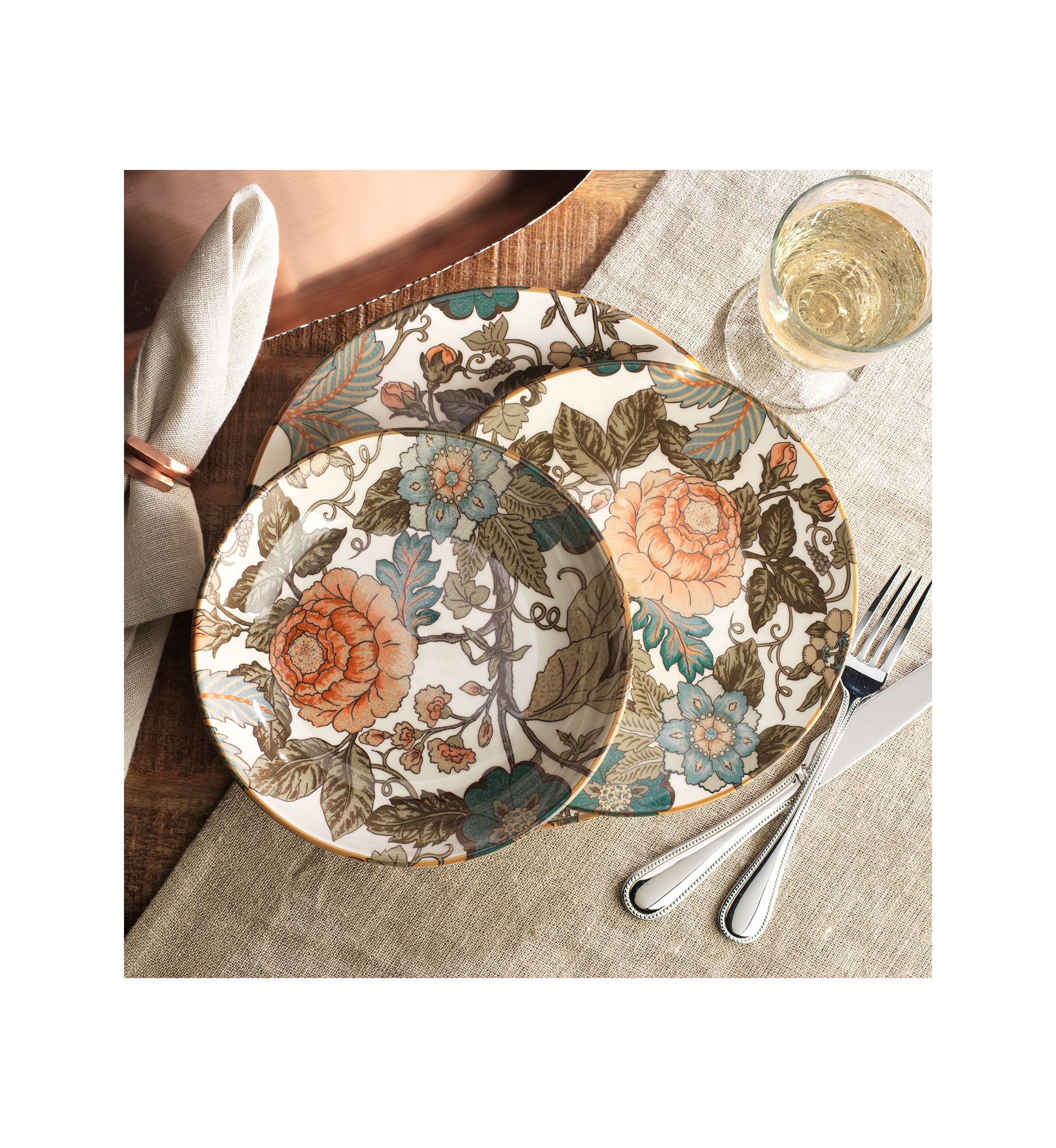 Amadora Garden Floral 12-Piece Dinnerware Set