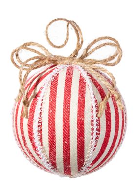 RAZ Imports Inc. Ticking Stripe Ball Ornament | belk