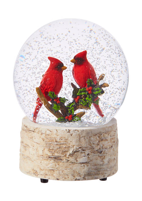 Cardinal Snow Globe Figurine