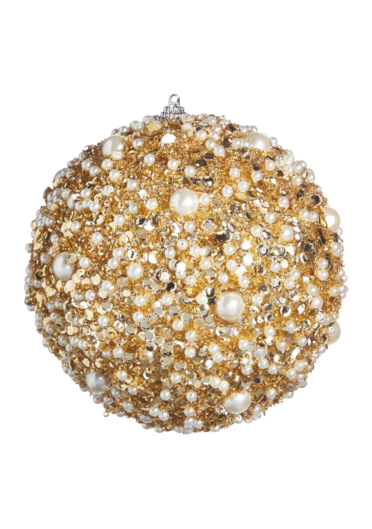 Gold Glitter Ball Ornament