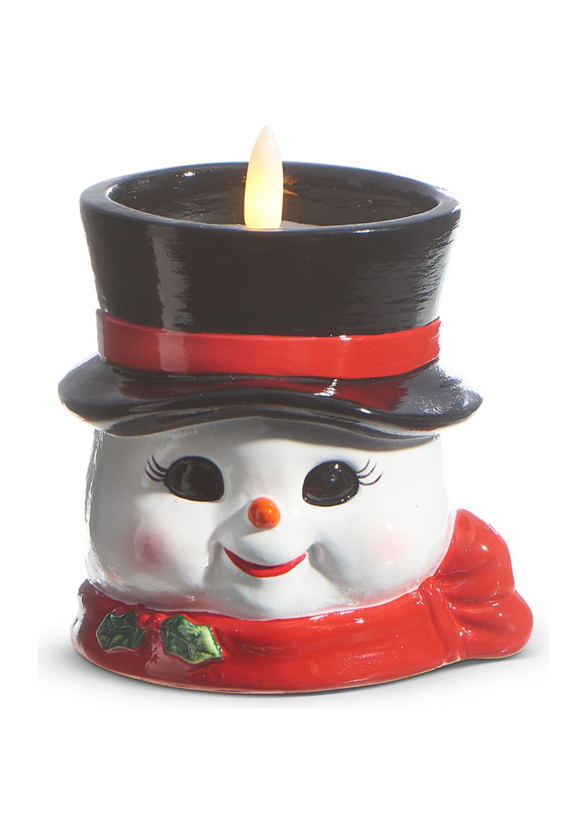 Snowman Mug Candle 