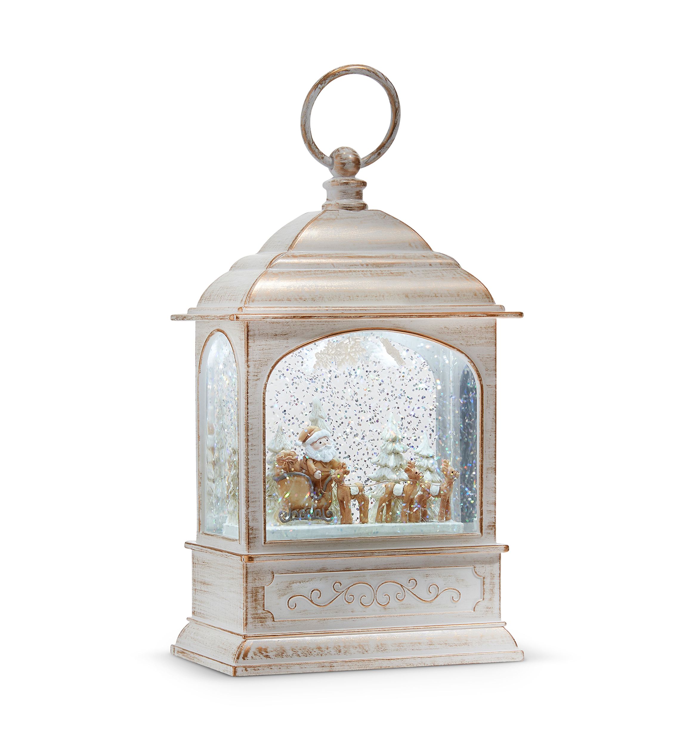 Santa Reindeer Water Lantern