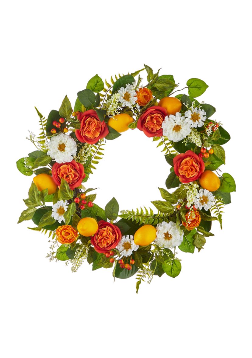 Floral Lemon Wreath
