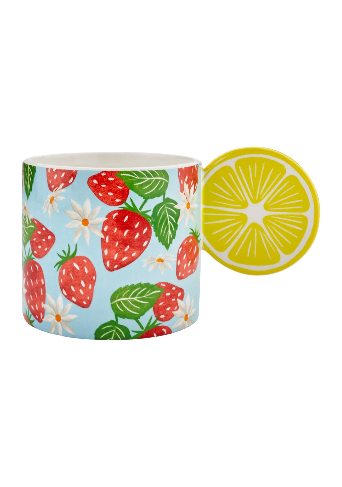 Strawberry Mug with Figural Handle