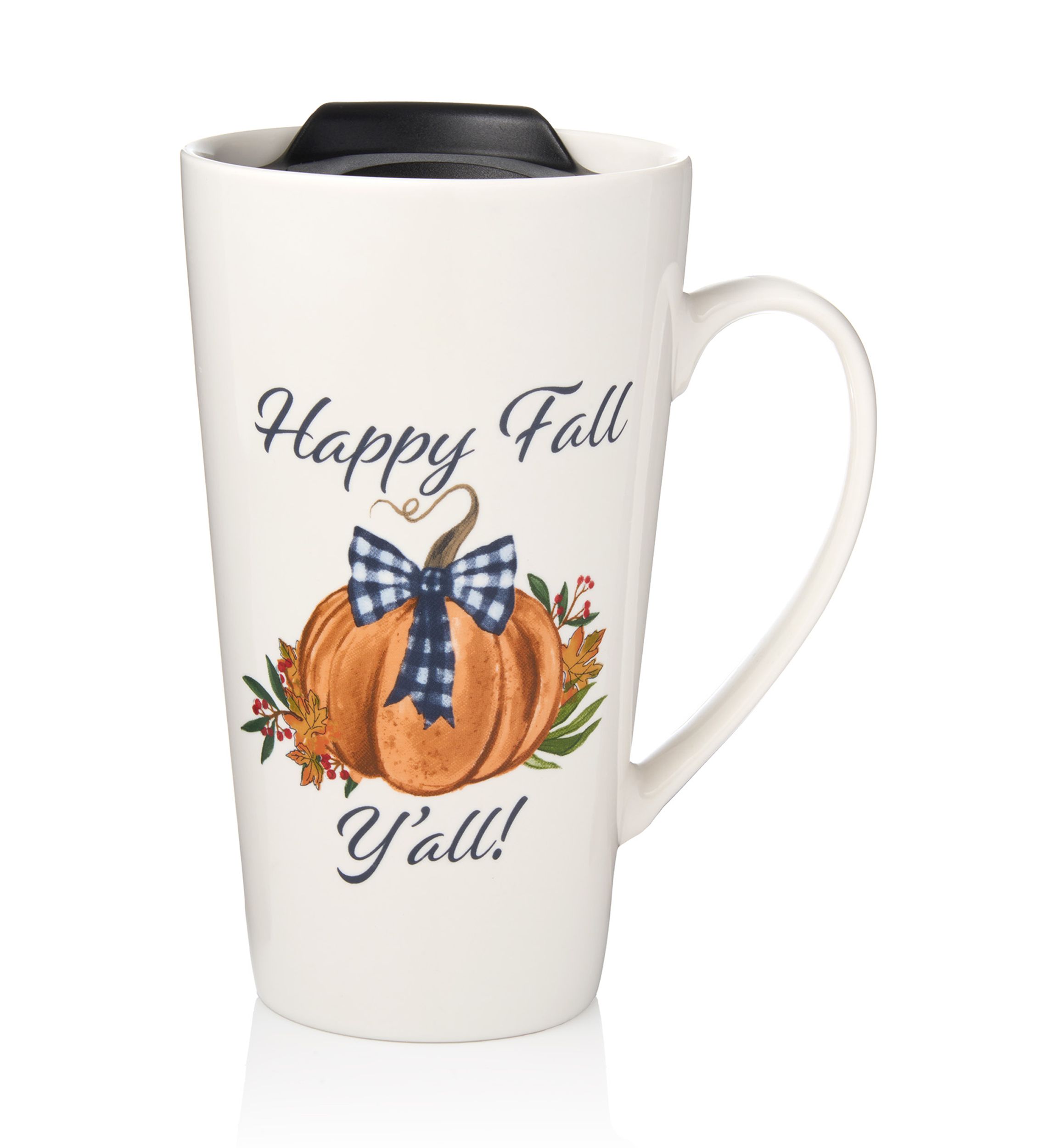 Happy Fall Yall Mug with Lid