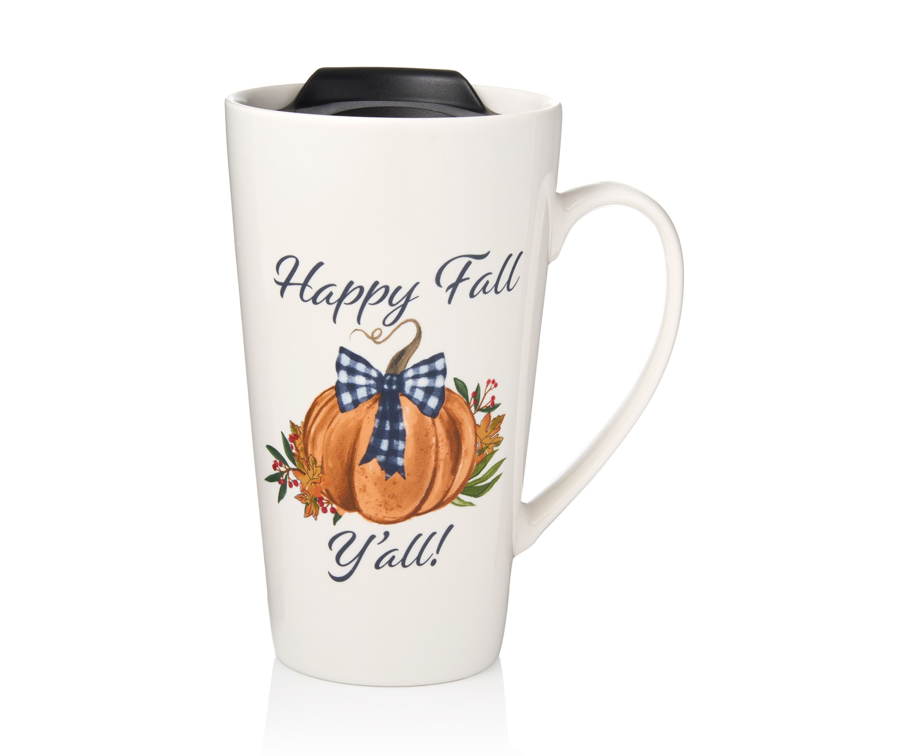 Happy Fall Yall Mug with Lid