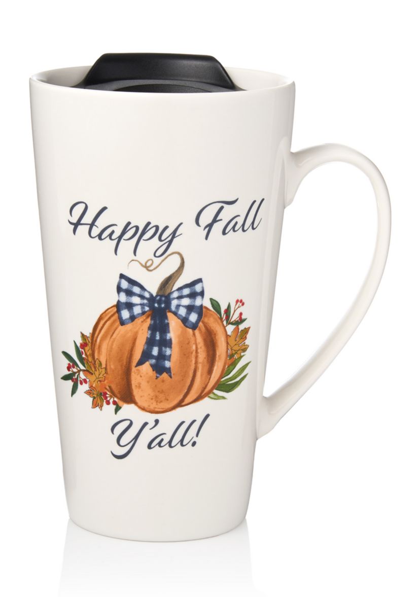 Happy Fall Yall Mug with Lid