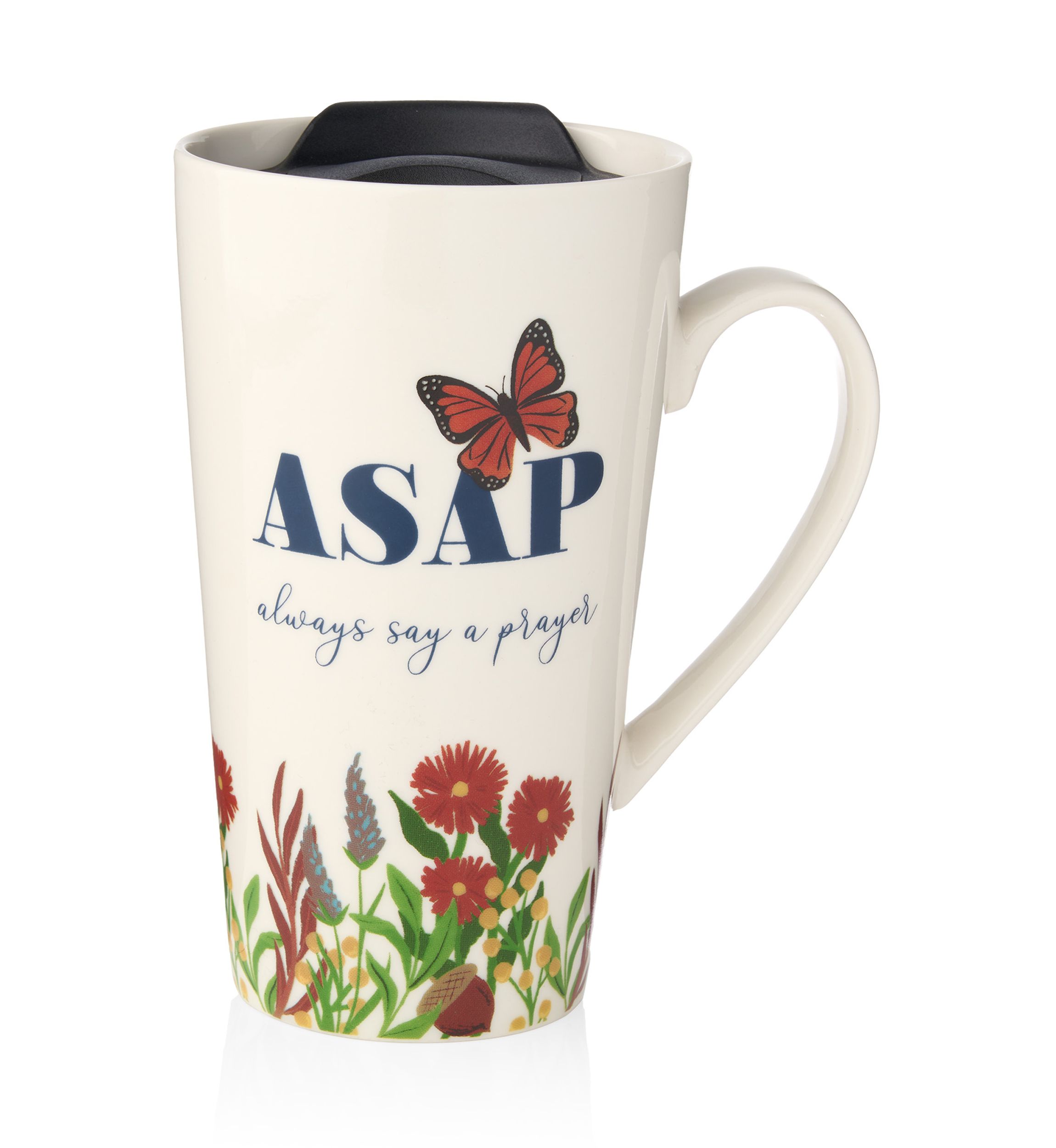 Always Say a Prayer Travel Mug with Lid