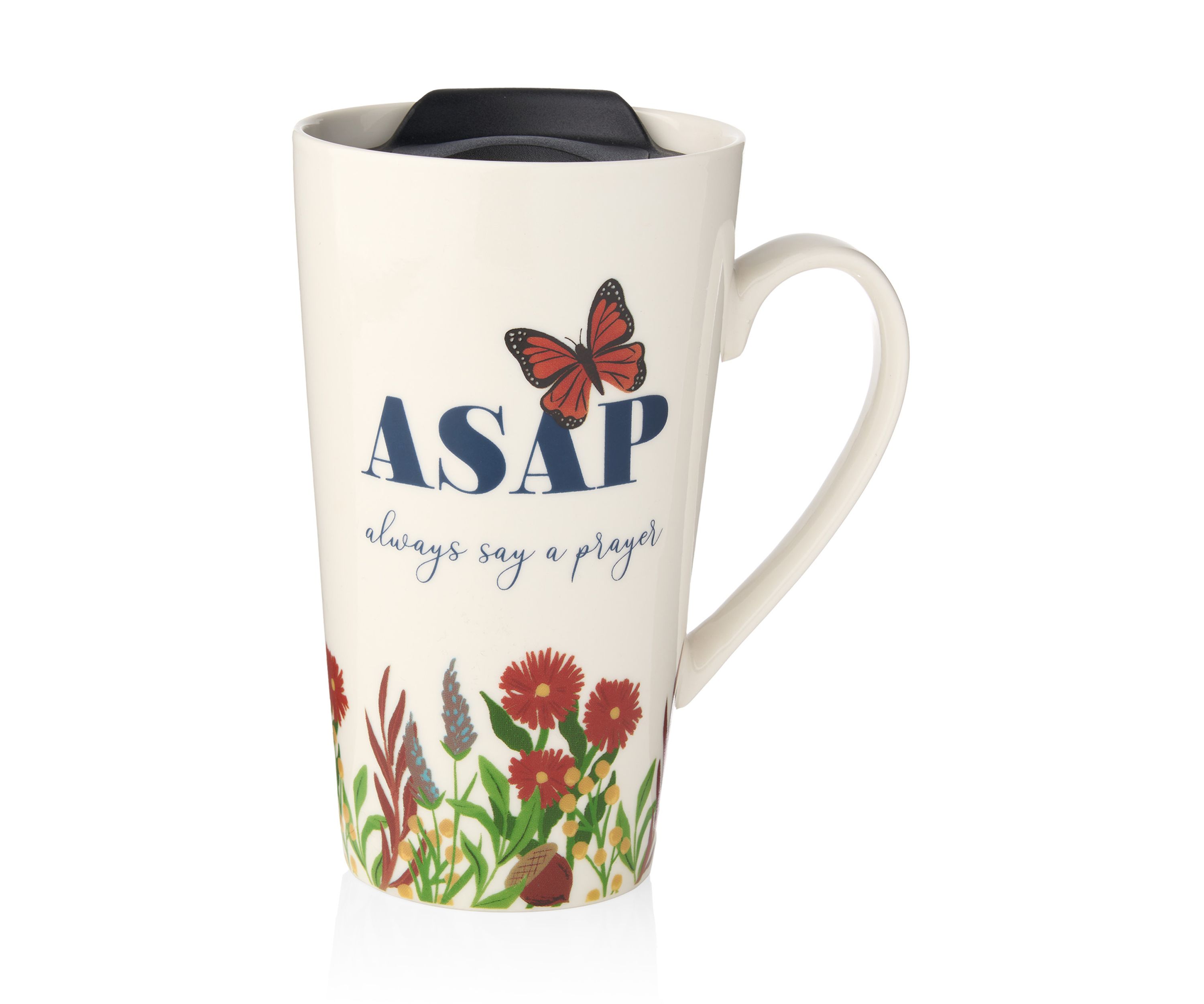 Always Say a Prayer Travel Mug with Lid