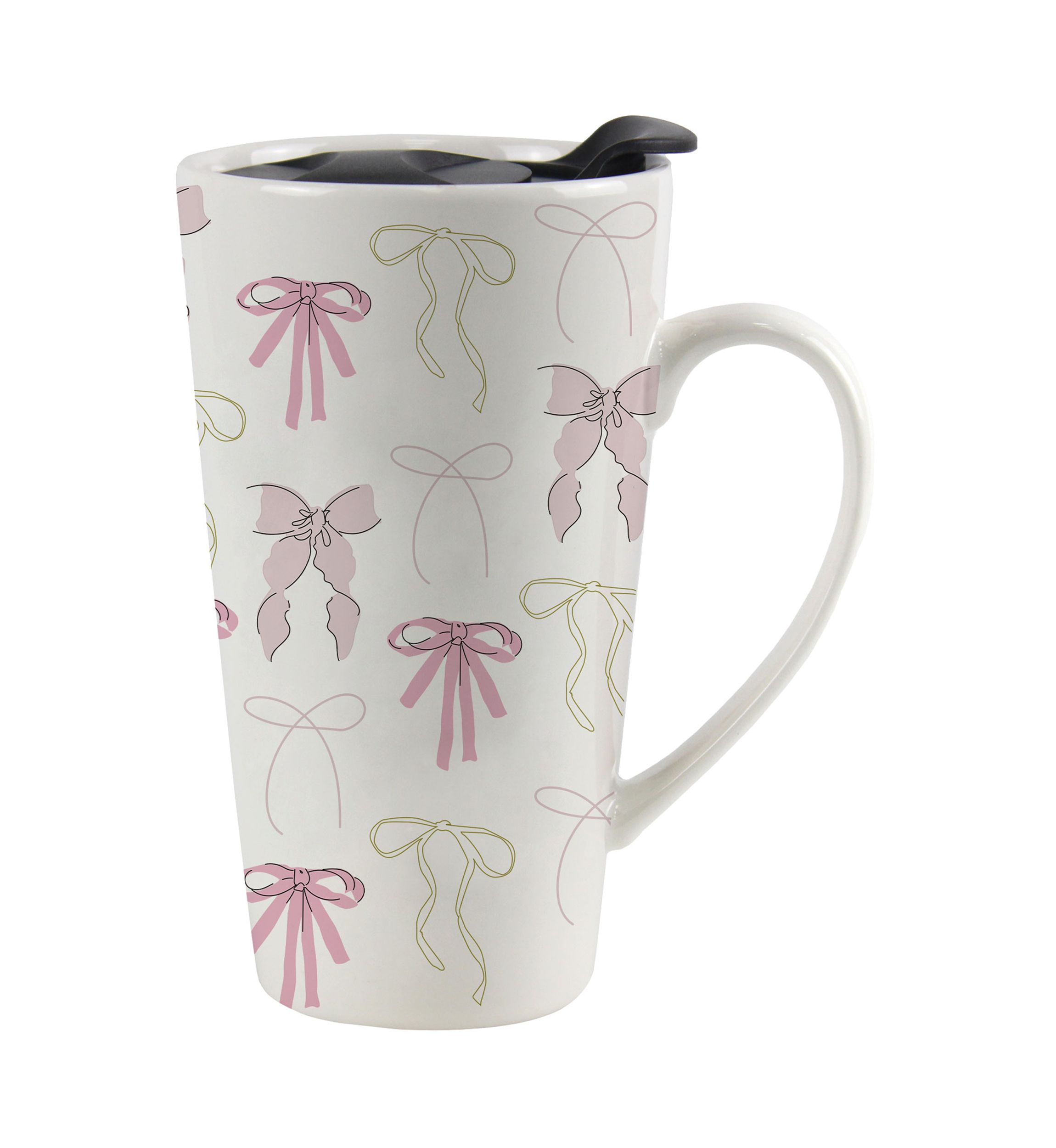 Pretty Pink Bows Travel Mug