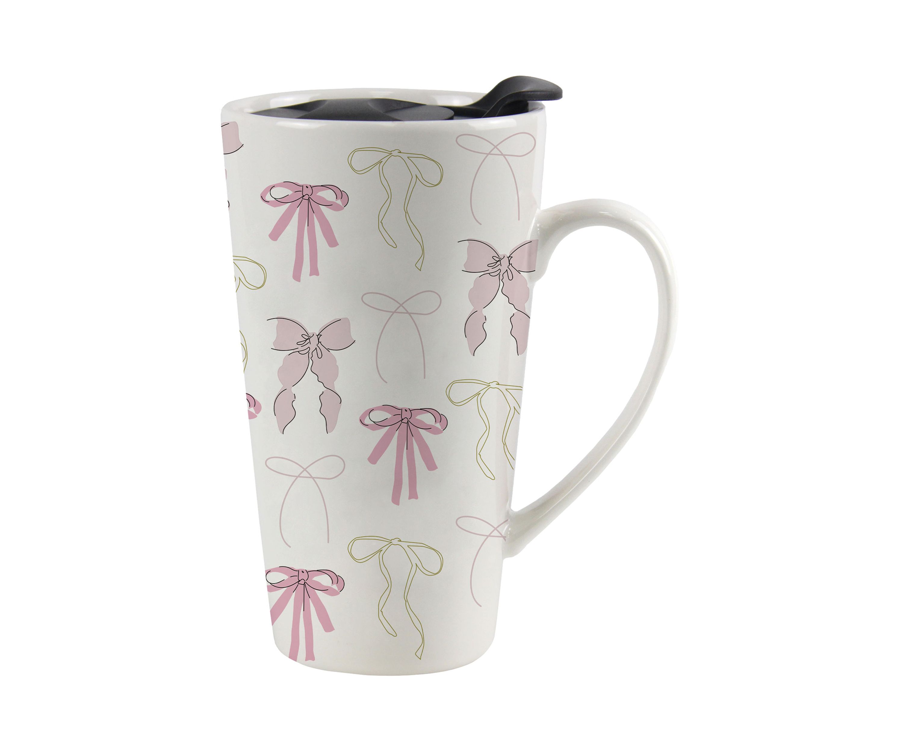 Pretty Pink Bows Travel Mug