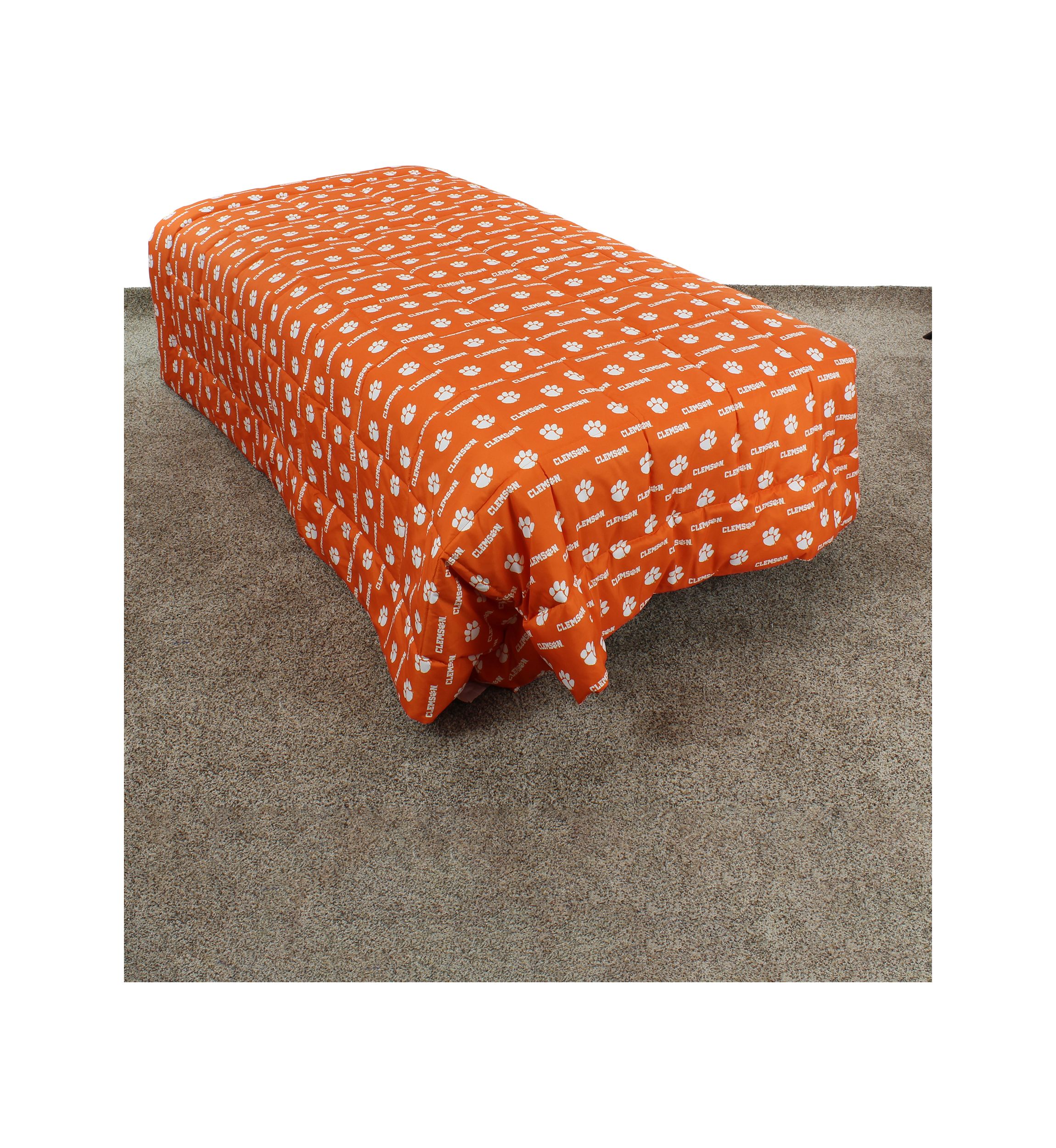 NCAA Clemson Tigers Reversible Comforter Set