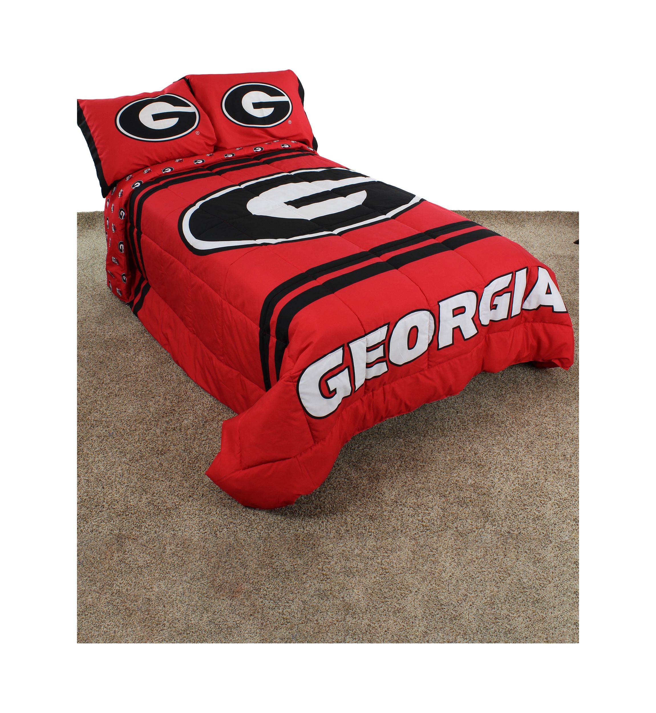 NCAA Georgia Bulldogs Reversible Comforter Set
