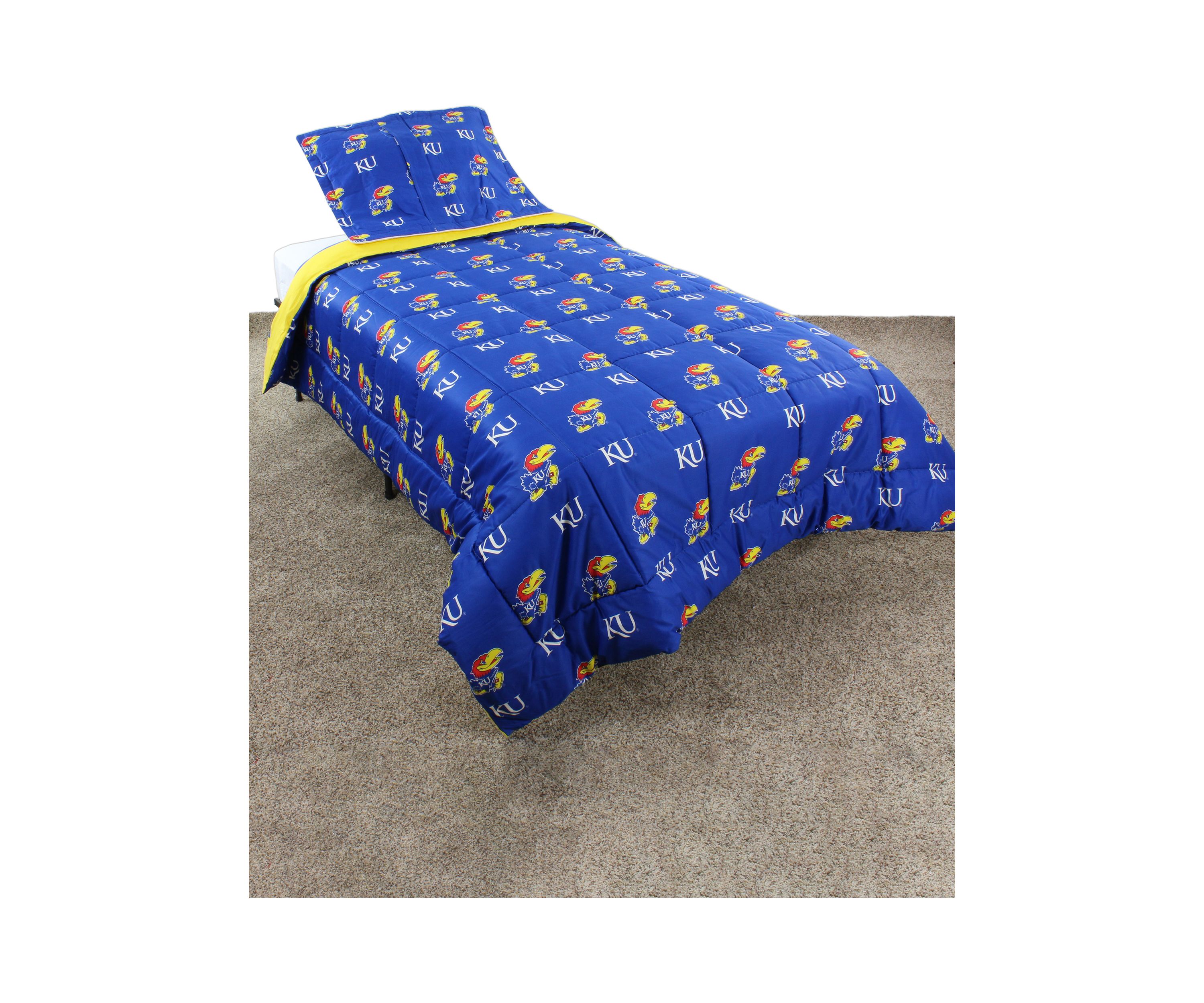 NCAA Kansas Jayhawks Reversible Comforter Set
