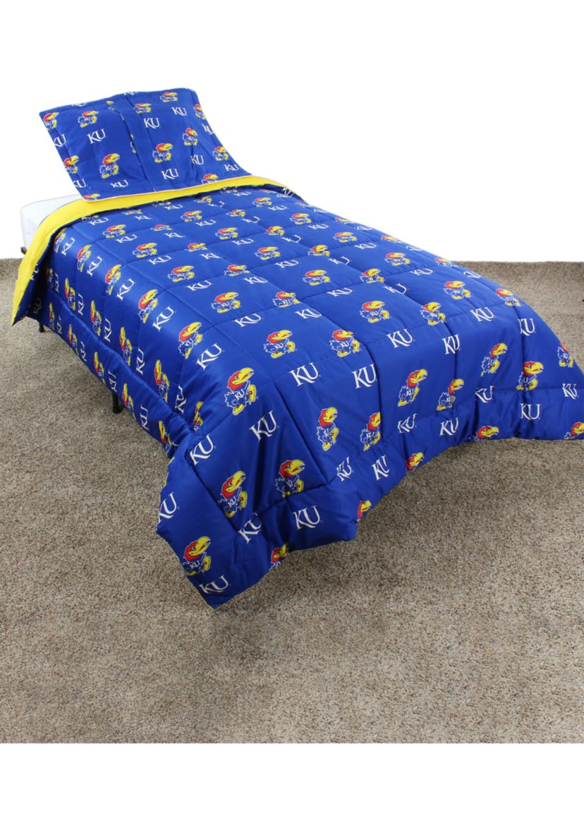 NCAA Kansas Jayhawks Reversible Comforter Set