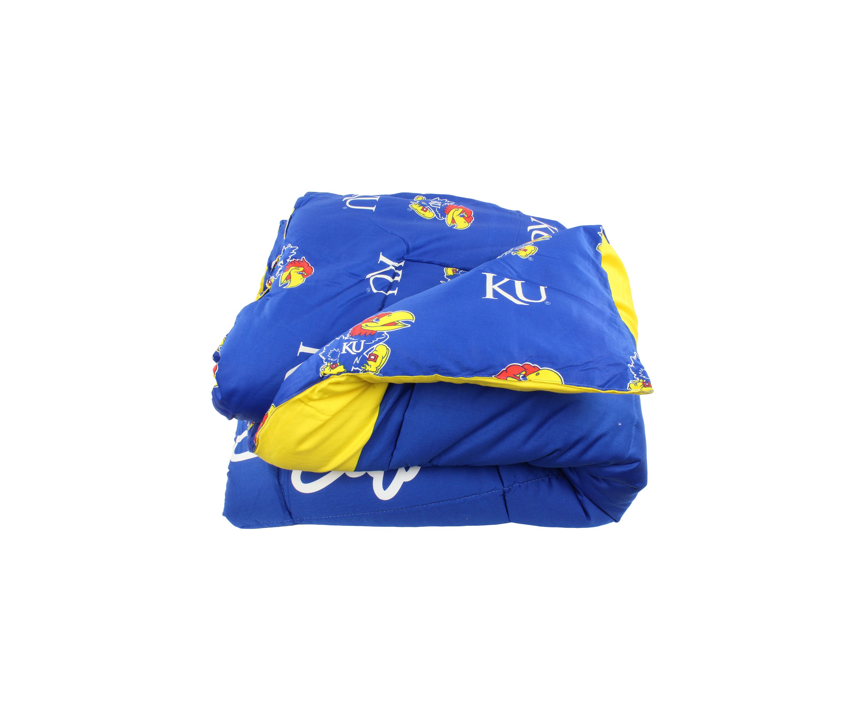 NCAA Kansas Jayhawks Reversible Comforter Set