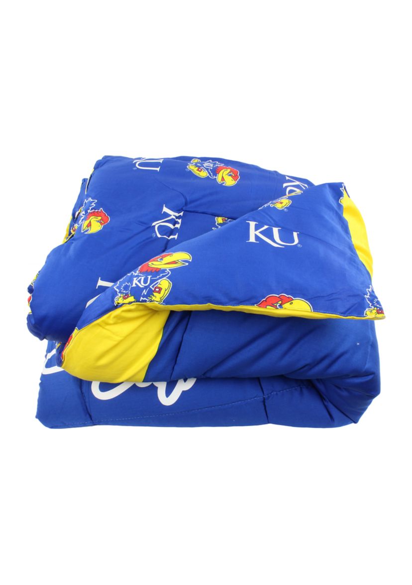 NCAA Kansas Jayhawks Reversible Comforter Set