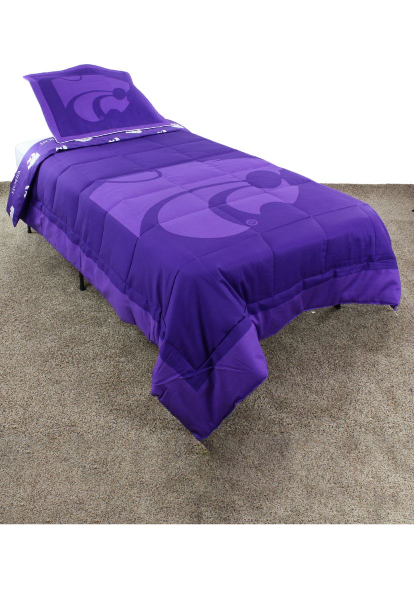 NCAA Kansas State Wildcats Reversible Comforter Set