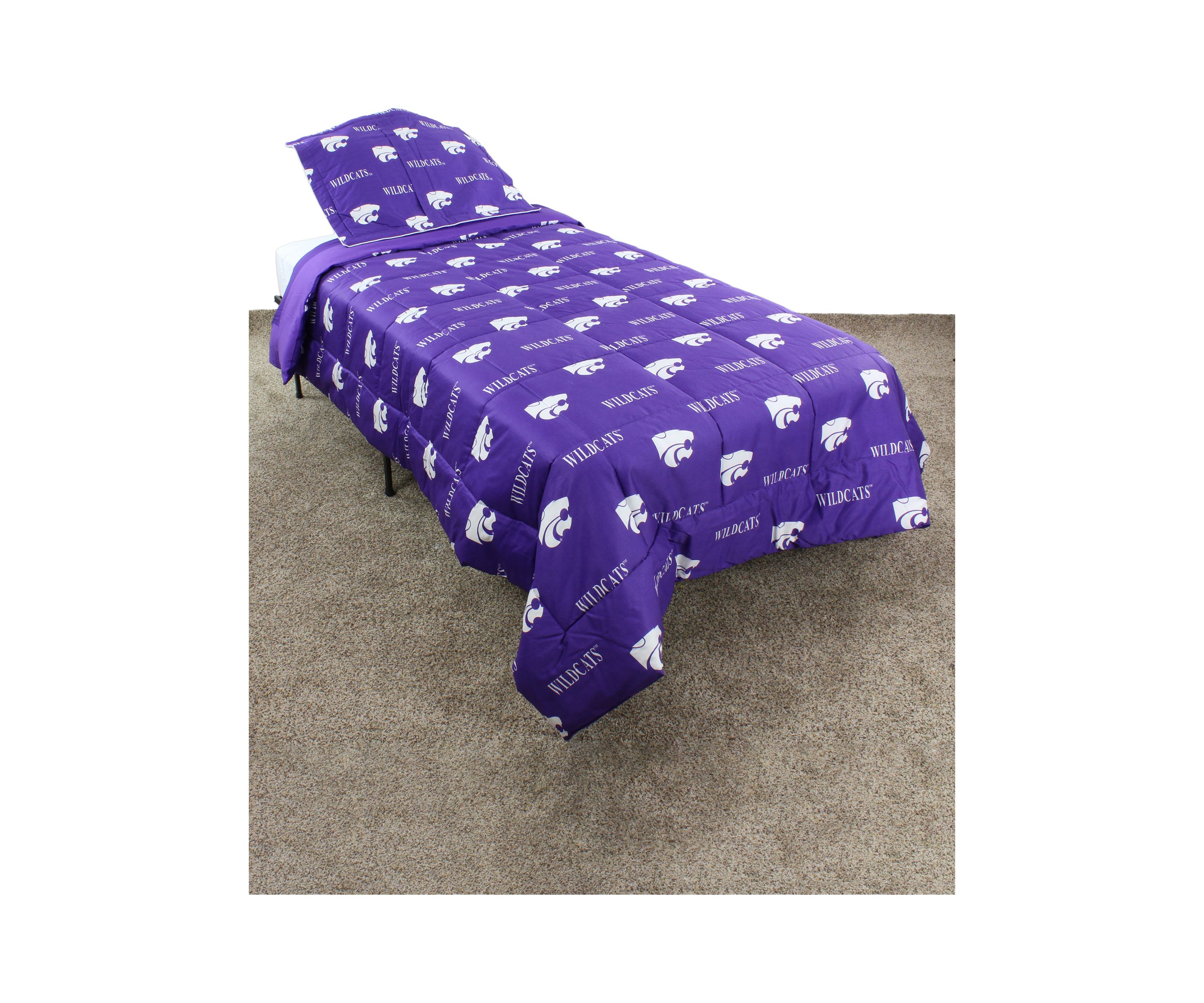 NCAA Kansas State Wildcats Reversible Comforter Set