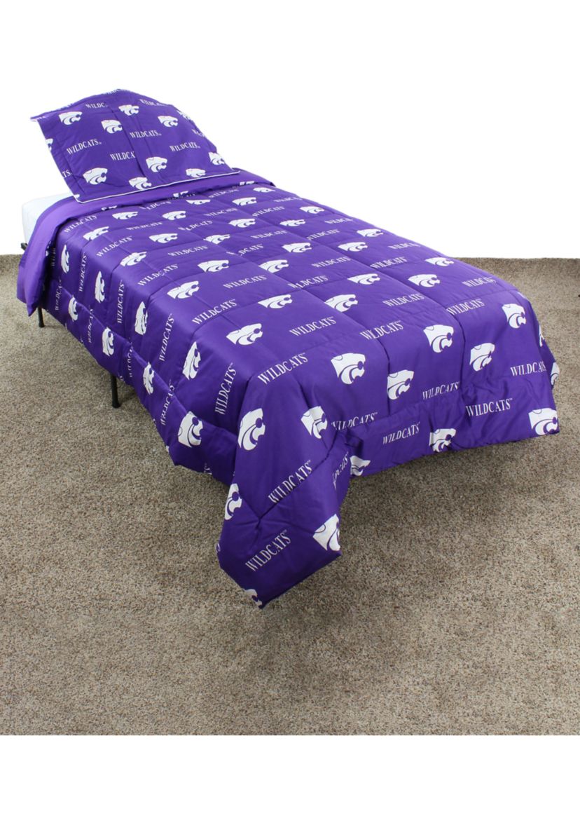 NCAA Kansas State Wildcats Reversible Comforter Set