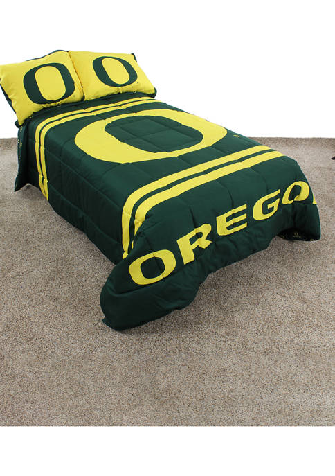 College Covers NCAA Oregon Ducks Reversible Comforter Set