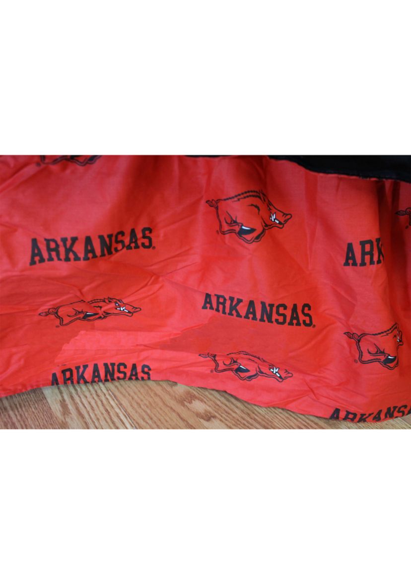 NCAA Arkansas Razorbacks Printed Dust Ruffle