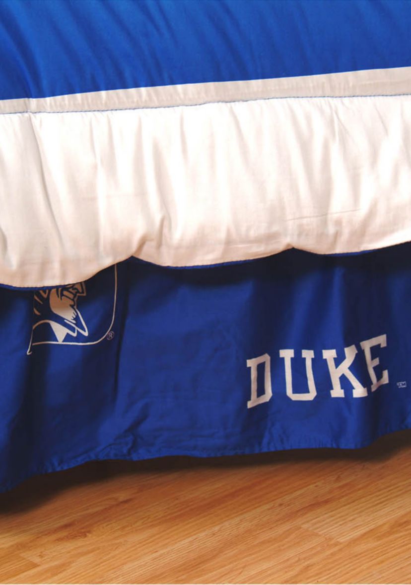 NCAA Duke Blue Devils Printed Dust Ruffle