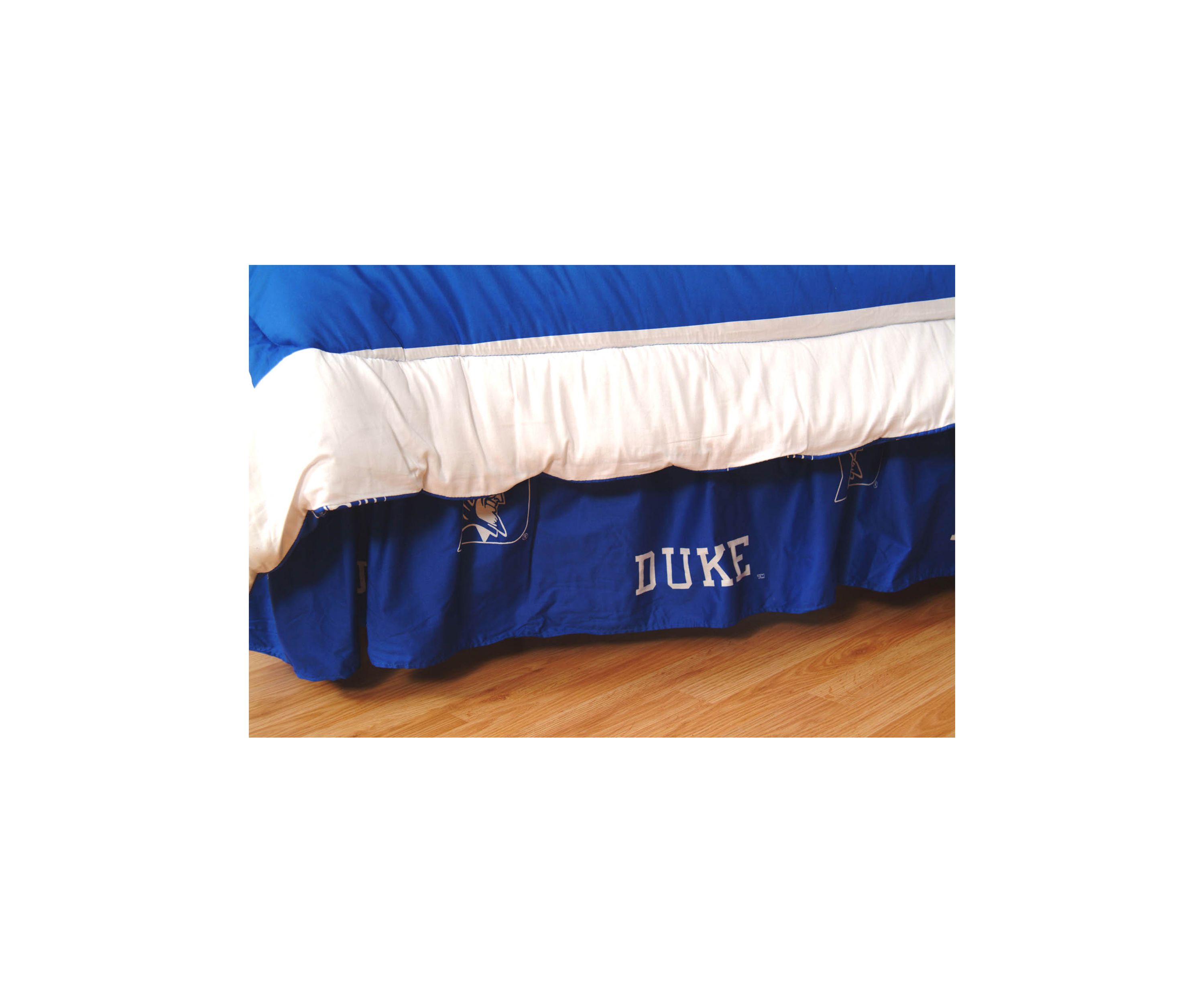 NCAA Duke Blue Devils Printed Dust Ruffle