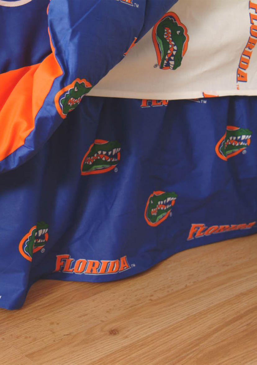 NCAA Florida Gators Printed Dust Ruffle