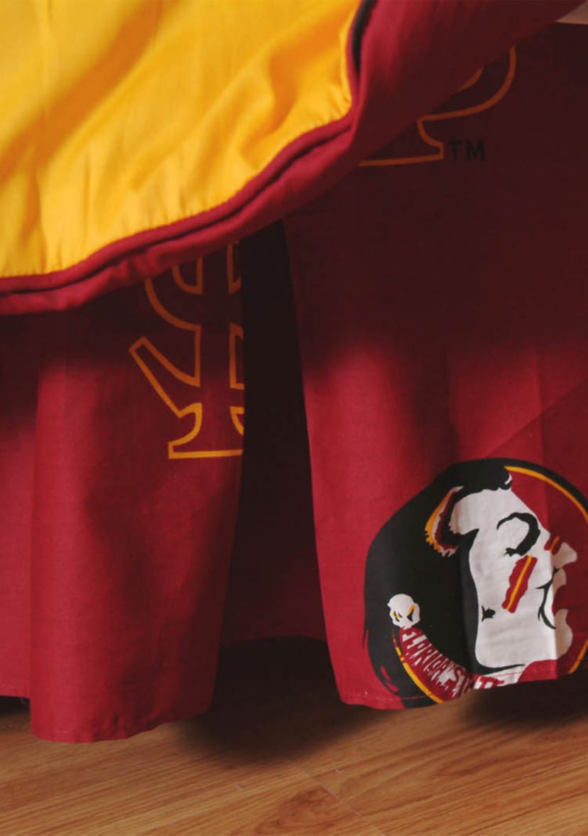 NCAA Florida State Seminoles Printed Dust Ruffle
