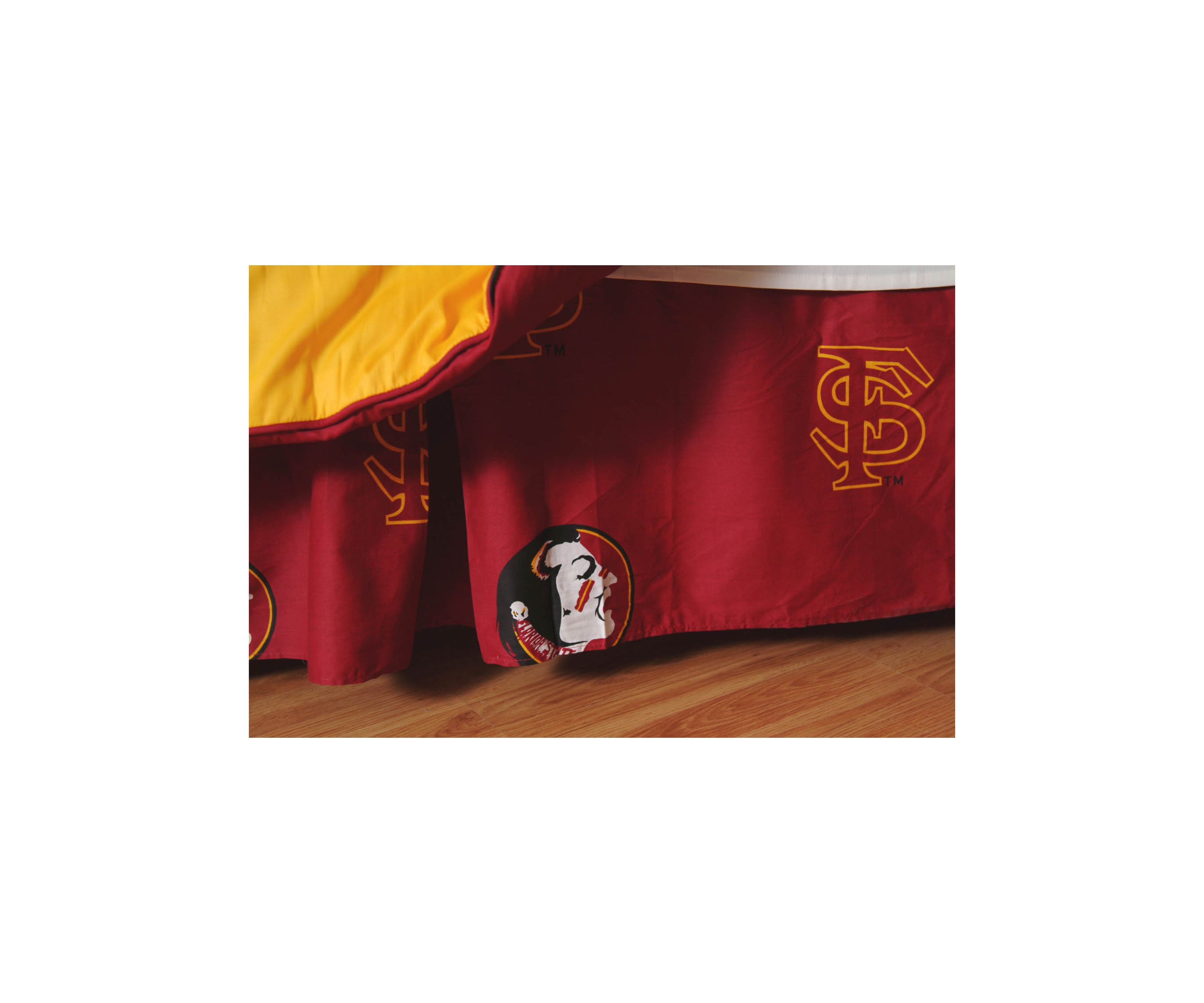 NCAA Florida State Seminoles Printed Dust Ruffle