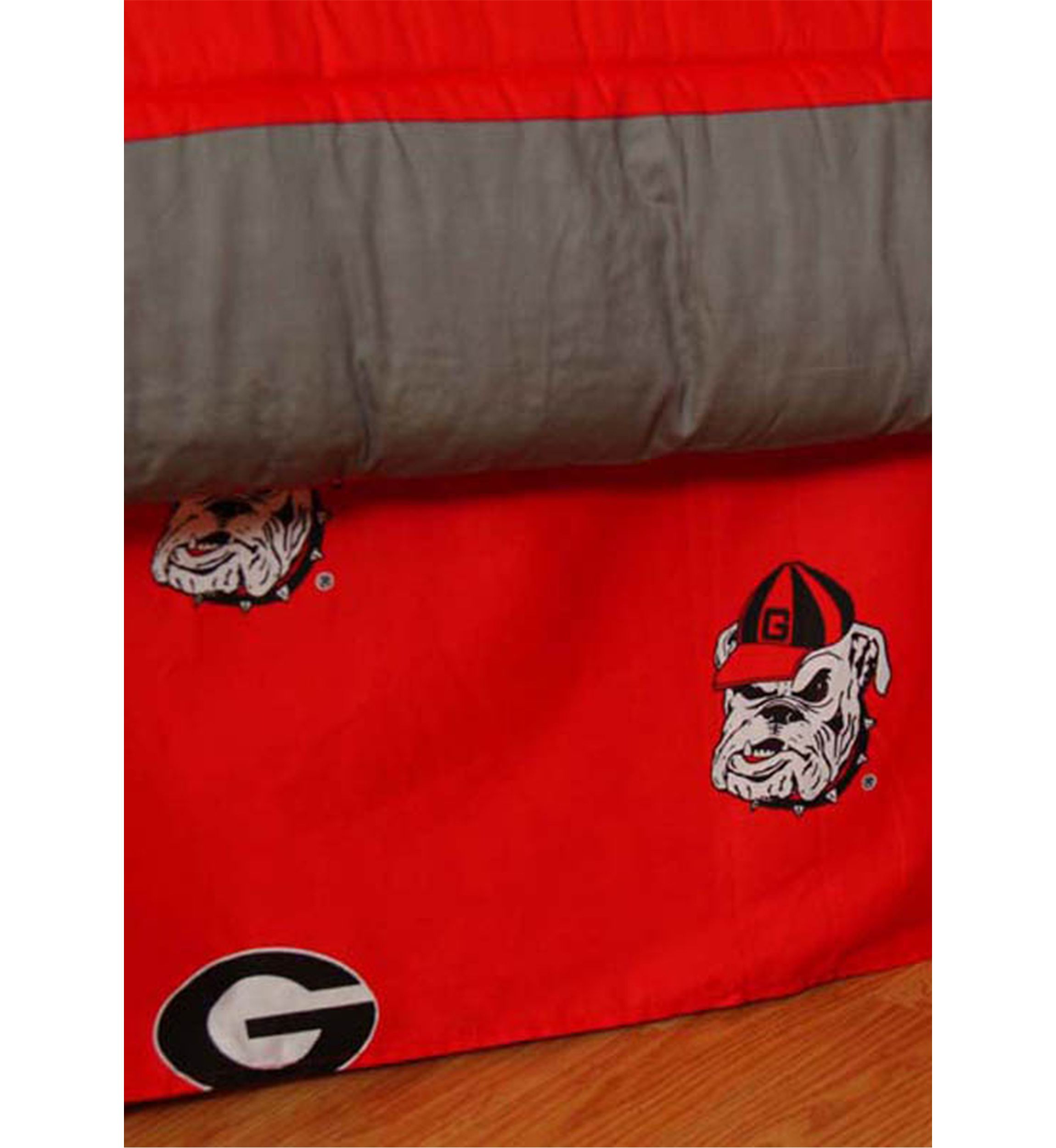 NCAA Georgia Bulldogs Printed Dust Ruffle