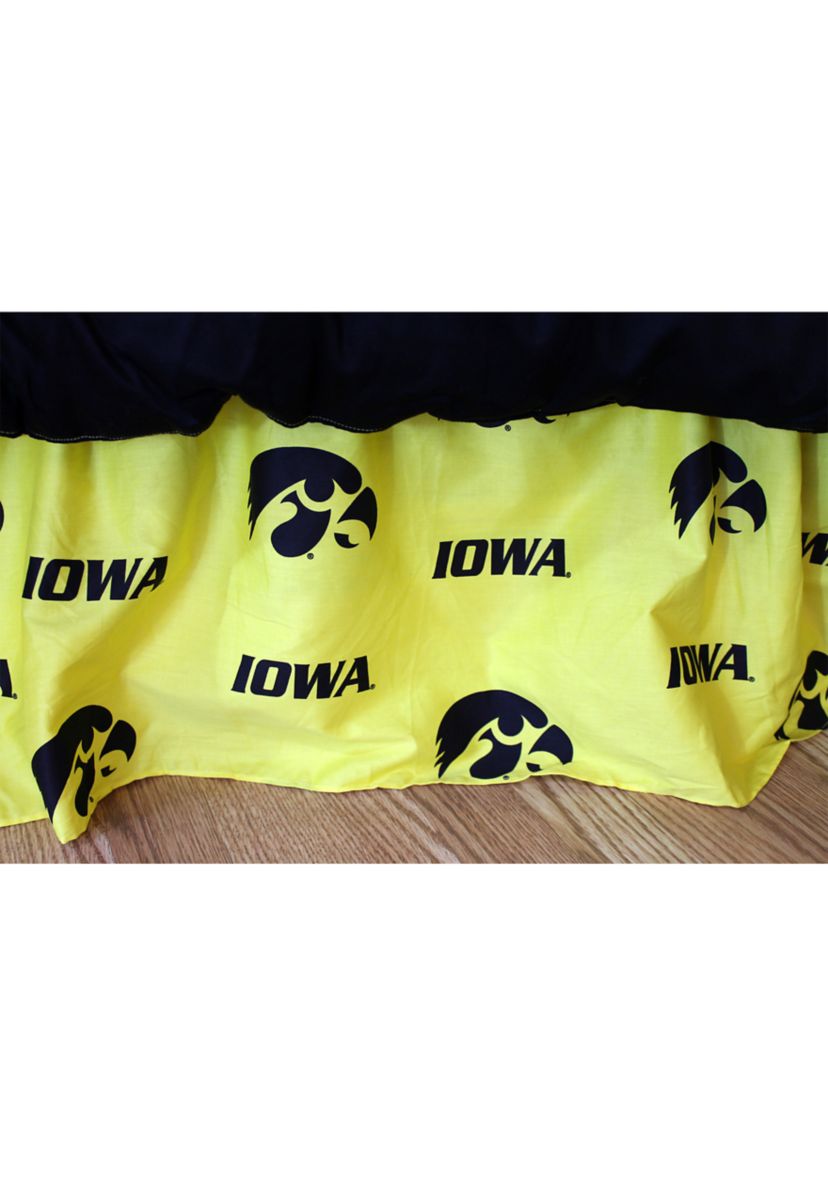 NCAA Iowa Hawkeyes Printed Dust Ruffle