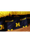 NCAA Michigan Wolverines Printed Dust Ruffle